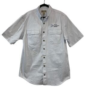 Duluth Trading Co Work Shirt Large Tall Button Front Utility Shirt